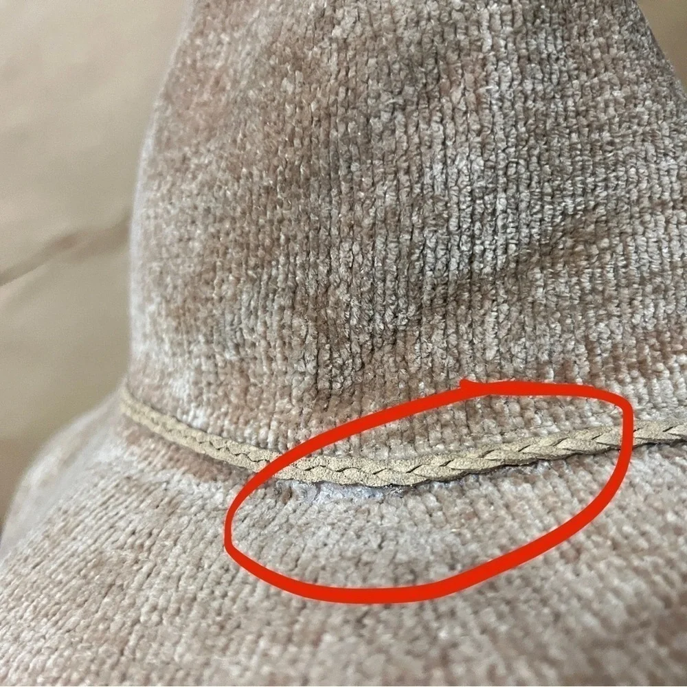 Anthropologie chenille fedora